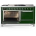 Ilve Majestic III Collection UM60FSQNR3EGC - 60 Inch Dual Fuel Range with 7 Sealed Burners, Griddle, Frenchtop
