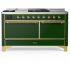 Ilve Majestic III Collection UM60FSQNR3EGG - 60 Inch Dual Fuel Range with 7 Sealed Burners, Griddle, Frenchtop