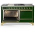 Ilve Majestic III Collection UM60FSQNR3EGG - 60 Inch Dual Fuel Range with 7 Sealed Burners, Griddle, Frenchtop