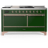 Ilve Majestic III Collection UM60FSQNR3EGP - 60 Inch Dual Fuel Range with 7 Sealed Burners, Griddle, Frenchtop