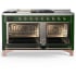 Ilve Majestic III Collection UM60FSQNR3EGP - 60 Inch Dual Fuel Range with 7 Sealed Burners, Griddle, Frenchtop