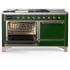 Ilve Majestic III Collection UM60FSQNR3EGP - 60 Inch Dual Fuel Range with 7 Sealed Burners, Griddle, Frenchtop