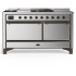 Ilve Majestic III Collection UM60FSQNR3SSBLP - Majestic III 60 inch Dual Fuel Range