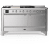 Ilve Majestic III Collection UM60FSQNR3SSCLP - Majestic III 60 inch Dual Fuel Range