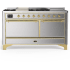 Ilve Majestic III Collection UM60FSQNR3SSGLP - Majestic III 60 inch Dual Fuel Range