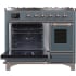 Ilve Majestic II Collection UMD10FDNS3BGB - 40 Inch Freestanding Dual Fuel Range in Opened View