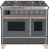 Ilve Majestic II Collection UMD10FDNS3BGP - 40 Inch Freestanding Dual Fuel Range in Front View