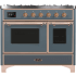 Ilve Majestic II Collection UMD10FDNS3BGP - 40 Inch Freestanding Dual Fuel Range in Front View