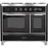Ilve Majestic II Collection UMD10FDNS3BKCLP - 40 Inch Freestanding Dual Fuel Range in Front View
