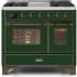 Ilve Majestic II Collection UMD10FDNS3EGB - 40 Inch Emerald Green Natural Gas Freestanding Range
