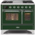 Ilve Majestic II Collection UMD10FDNS3EGCLP - 40 Inch Freestanding Dual Fuel Range in Front View