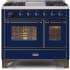 Ilve Majestic II Collection UMD10FDNS3MBBLP - 40 Inch Freestanding Dual Fuel Range in Front View