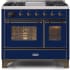 Ilve Majestic II Collection UMD10FDNS3MBB - 40 Inch Midnight Blue Natural Gas Freestanding Range
