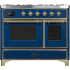 Ilve Majestic II Collection UMD10FDNS3MBGLP - 40 Inch Freestanding Dual Fuel Range in Front View