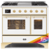 Ilve Majestic II Collection UMD10FDNS3RAGLP - 40 Inch Freestanding Dual Fuel Range in Front View