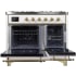Ilve Majestic II Collection UMD10FDNS3WHGLP - 40 Inch Freestanding Dual Fuel Range in Opened View