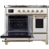 Ilve Majestic II Collection UMD10FDNS3WHGLP - 40 Inch Freestanding Dual Fuel Range in Opened View