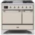 Ilve Majestic II Collection UMD10FDQNS3AWCLP - 40 Inch Freestanding Dual Fuel Range in Front View