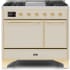 Ilve Majestic II Collection UMD10FDQNS3AWG - 40 Inch Freestanding Dual Fuel Range in Front View