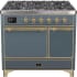 Ilve Majestic II Collection UMD10FDQNS3BGGLP - 40 Inch Freestanding Dual Fuel Range in Front View