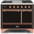 Ilve Majestic II Collection UMD10FDQNS3BKPLP - 40 Inch Freestanding Dual Fuel Range in Front View