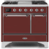 Ilve Majestic II Collection UMD10FDQNS3BUCLP - 40 Inch Freestanding Dual Fuel Range in Front View
