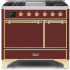 Ilve Majestic II Collection UMD10FDQNS3BUG - 40 Inch Freestanding Dual Fuel Range in Front View