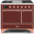 Ilve Majestic II Collection UMD10FDQNS3BUP - 40 Inch Freestanding Dual Fuel Range in Front View