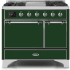 Ilve Majestic II Collection UMD10FDQNS3EGC - 40 Inch Freestanding Dual Fuel Range in Front View
