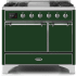Ilve Majestic II Collection UMD10FDQNS3EGCLP - 40 Inch Freestanding Dual Fuel Range in Front View