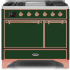 Ilve Majestic II Collection UMD10FDQNS3EGP - 40 Inch Freestanding Dual Fuel Range in Front View