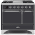 Ilve Majestic II Collection UMD10FDQNS3MGCLP - 40 Inch Freestanding Dual Fuel Range in Front View