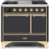 Ilve Majestic II Collection UMD10FDQNS3MGG - 40 Inch Freestanding Dual Fuel Range in Front View