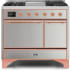 Ilve Majestic II Collection UMD10FDQNS3SSP - 40 Inch Freestanding Dual Fuel Range in Front View