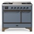 Ilve Majestic III Collection UMD40FQNR3BGBLP - 40 Inch Dual Fuel Range with 6 Sealed Burners, Griddle
