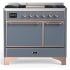 Ilve Majestic III Collection UMD40FQNR3BGP - 40 Inch Dual Fuel Range with 6 Sealed Burners, Griddle