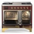 Ilve Majestic III Collection UMD40FQNR3BUG - 40 Inch Dual Fuel Range with 6 Sealed Burners, Griddle