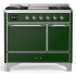 Ilve Majestic III Collection UMD40FQNR3EGC - 40 Inch Dual Fuel Range with 6 Sealed Burners, Griddle