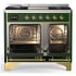 Ilve Majestic III Collection UMD40FQNR3EGGLP - 40 Inch Dual Fuel Range with 6 Sealed Burners, Griddle
