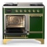 Ilve Majestic III Collection UMD40FQNR3EGGLP - 40 Inch Dual Fuel Range with 6 Sealed Burners, Griddle