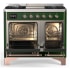 Ilve Majestic III Collection UMD40FQNR3EGP - 40 Inch Dual Fuel Range with 6 Sealed Burners, Griddle