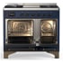 Ilve Majestic III Collection UMD40FQNR3MBBLP - 40 Inch Dual Fuel Range with 6 Sealed Burners, Griddle