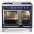 Ilve Majestic III Collection UMD40FQNR3MBC - 40 Inch Dual Fuel Range with 6 Sealed Burners, Griddle