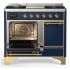 Ilve Majestic III Collection UMD40FQNR3MBG - 40 Inch Dual Fuel Range with 6 Sealed Burners, Griddle