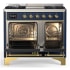 Ilve Majestic III Collection UMD40FQNR3MBGLP - 40 Inch Dual Fuel Range with 6 Sealed Burners, Griddle,