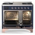 Ilve Majestic III Collection UMD40FQNR3MBP - 40 Inch Dual Fuel Range with 6 Sealed Burners, Griddle