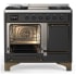 Ilve Majestic III Collection UMD40FQNR3MGB - 40 Inch Dual Fuel Range with 6 Sealed Burners, Griddle