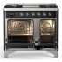 Ilve Majestic III Collection UMD40FQNR3MGC - 40 Inch Dual Fuel Range with 6 Sealed Burners, Griddle