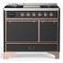 Ilve Majestic III Collection UMD40FQNR3MGP - 40 Inch Dual Fuel Range with 6 Sealed Burners, Griddle