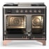 Ilve Majestic III Collection UMD40FQNR3MGP - 40 Inch Dual Fuel Range with 6 Sealed Burners, Griddle